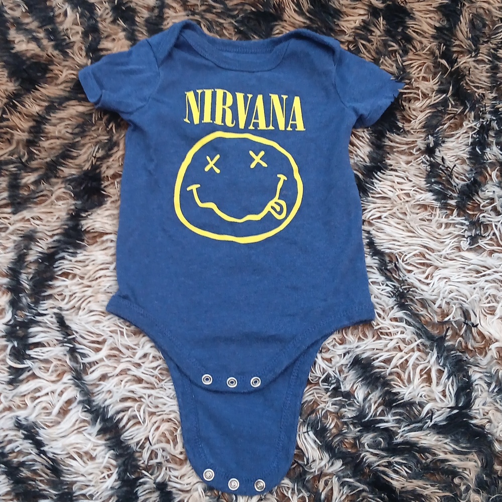 Nirvana Blue Baby Onesie